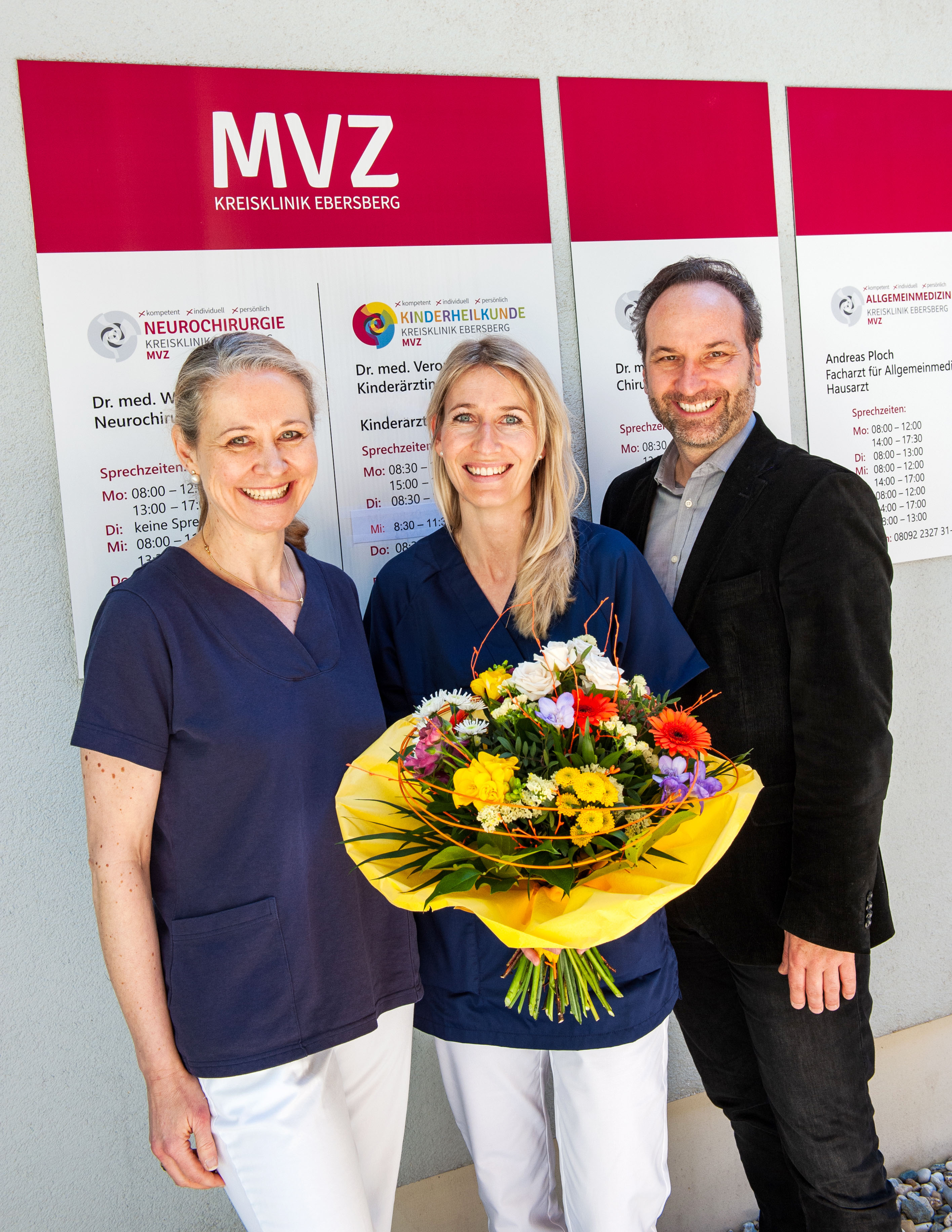 von links: Dr. V. Spranger, Dr. B. Berndl, S. Huber von links: Dr. V. Spranger, Dr. B. Berndl, S. Huber